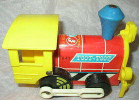 Fisher Price #643 "Toot-Toot Engine" Pull Toy (1964)